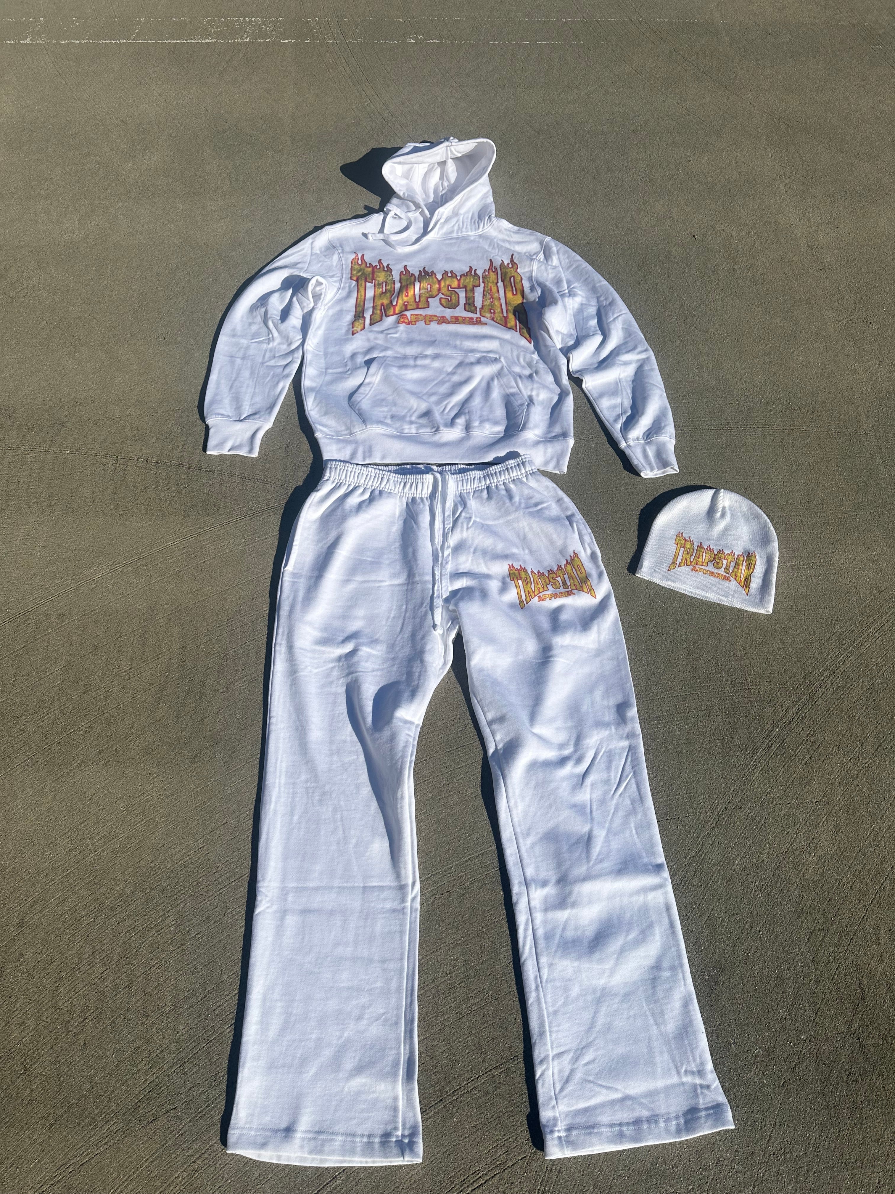 White Flaming Sweatsuit